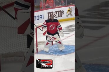 NJ Devils Jacob Markstrom Prepares For Puck Drop #njdevils #shorts #shortsvideo #shortvideo #short