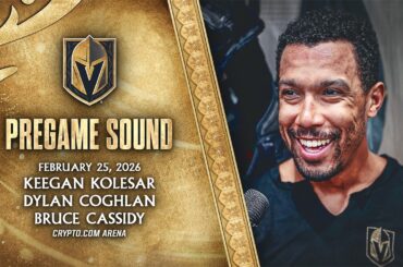 🎥 PREGAME SOUND: Kolesar, Coghlan and Cassidy