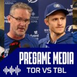Pregame Media vs TOR | Guentzel, Zettler, Bjorkstrand, Goncalves, Lilleberg, Cernak