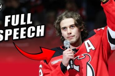 ENTIRE Jack Hughes Speech, Team USA Gold Medal Ceremony