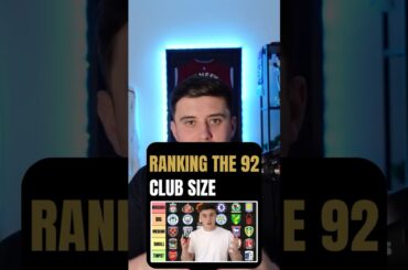 I'VE RANKED THE 92 ON CLUB SIZE 🔥 #premierleague #eflchampionship #leagueone #leaguetwo #efl