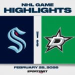 NHL Highlights | Kraken vs. Stars - February 25, 2026
