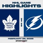 NHL Highlights | Maple Leafs vs. Lightning - February 25, 2026