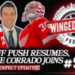 PLAYOFF PUSH BEGINS & DETROIT PROSPECT UPDATES ft. Frankie Corrado - Winged Wheel Podcast - Feb. 25