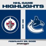 NHL Highlights | Jets vs. Canucks - February 25, 2026
