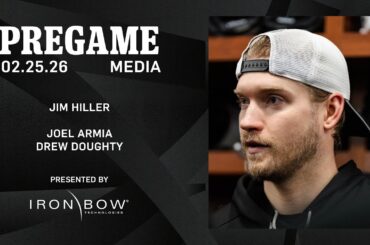 MEDIA: Joel Armia, Drew Doughty, and Jim Hiller | 02.25.26 vs VGK