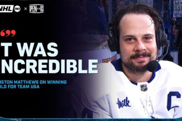 Auston Matthews on Winning Gold & Team USA’s CRAZY Afterparty 🥇🇺🇸 | NHL on TNT