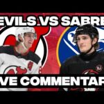 New Jersey Devils Vs Buffalo Sabres LIVE COMMENTARY! | 2025-26 NHL Season