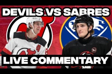 New Jersey Devils Vs Buffalo Sabres LIVE COMMENTARY! | 2025-26 NHL Season