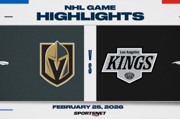 NHL Highlights | Golden Knights vs. Kings - February 25, 2026