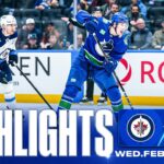 Game in 10 | Vancouver Canucks vs. Winnipeg Jets Highlights (Feb 25, 2026)
