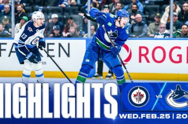 Game in 10 | Vancouver Canucks vs. Winnipeg Jets Highlights (Feb 25, 2026)