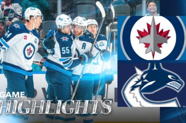 Vancouver Canucks vs. Winnipeg Jets - Game Highlights