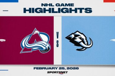 NHL Highlights | Avalanche vs. Mammoth - February 25, 2026