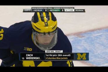 Zach Werenski college hockey highlights from 2016 NCAA tournament
