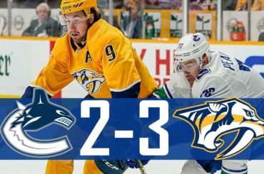 Canucks vs Predators | Highlights (Apr. 4, 2019) [HD]