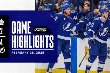 Lightning vs. Maple Leafs | Lightning Radio Highlights | 2/25/26