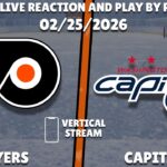 Flyers vs Capitals | Philadelphia Flyers vs Washington Capitals | Live Reaction 📱