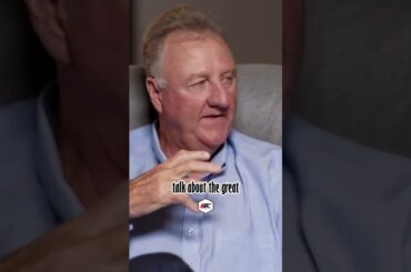 Larry Bird Said this about the GOAT Debate🤠 #shorts #ytshorts #nba