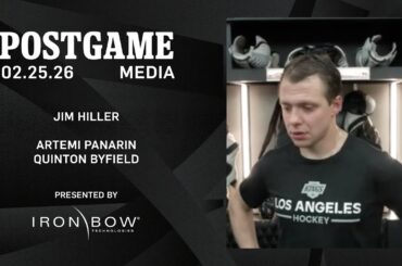 MEDIA: Artemi Panarin, Quinton Byfield, and Jim Hiller | 02.25.26 vs VGK