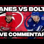Carolina Hurricanes Vs Tampa Bay Lightning LIVE COMMENTARY! | 2025-26 NHL Season