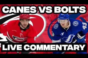 Carolina Hurricanes Vs Tampa Bay Lightning LIVE COMMENTARY! | 2025-26 NHL Season