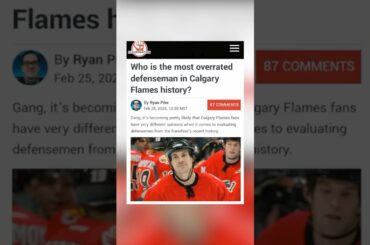 Who is the most overrated dman in Calgary Flames history??