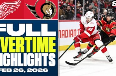 Detroit Red Wings at Ottawa Senators | FULL Overtime Highlights - February 26, 2026