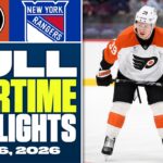 Philadelphia Flyers at New York Rangers | FULL Overtime Highlights - February 26, 2026