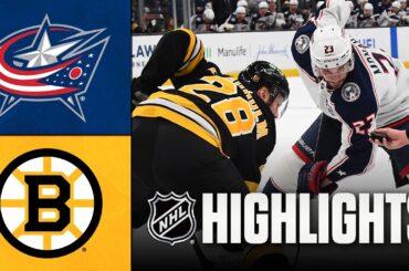 Blue Jackets vs. Bruins | NHL Highlights | February 26, 2026