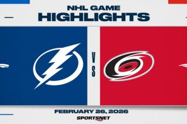 NHL Highlights | Lightning vs. Hurricanes - February 26, 2026