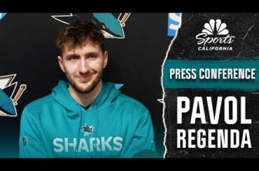 Sharks' Pavol Regenda discusses 2026 Winter Olympics run, Macklin Celebrini buzz | NBC Sports CA