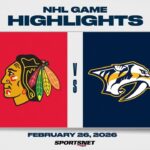 NHL Highlights | Blackhawks vs. Predators - February 26, 2026