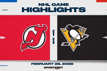 NHL Highlights | Devils vs. Penguins - February 26th, 2026