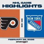 NHL Highlights | Flyers vs. Rangers - February 26, 2026