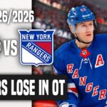 The New York Rangers LOSE In Overtime & Adam Fox With Concerning Postgame Quotes!