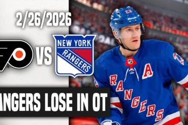 The New York Rangers LOSE In Overtime & Adam Fox With Concerning Postgame Quotes!