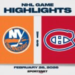 NHL Highlights | Islanders vs. Canadiens - February 26, 2026