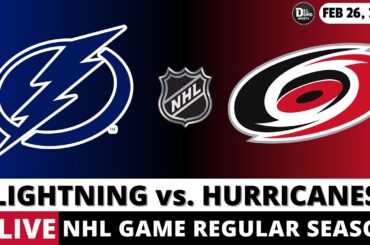 TAMPA BAY LIGHTNING VS CAROLINA HURRICANES 🏒 NHL Game Score Radio Play-by-Play