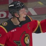 Senators' Brady Tkachuk Finds Back Of Net On Long Second Chance Rebound