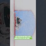 Filip Gustavsson Pukes in his Crease 🤮