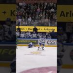 Emil Alba med hög klubba på Anton Johansson (Färjestad BK mot Leksands IF i SHL i Sverige) (#Shorts)