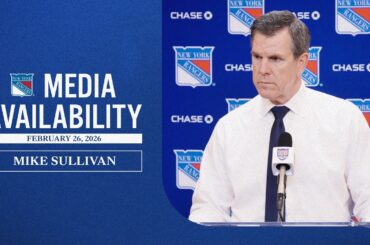 PHI vs NYR: Mike Sullivan Postgame Media Availability | Feb. 26, 2026