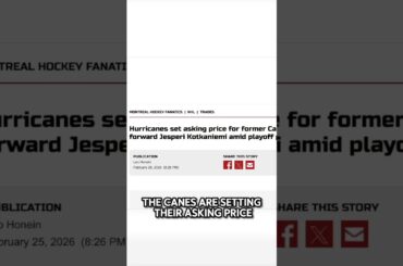 NAZEM KADRI MONTREAL CANADIENS TRADE UPDATE + HURRICANES FUTURE WITH JESPERI KOTKANIEMI REVEALED?