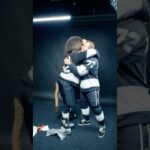Artemi got Bailey a gift for sharing his number 72 with him 😭🤣 #lakings #hockey