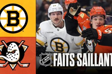 Bruins vs Ducks 19/11/25 | Faits saillants