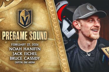 🎥 PREGAME SOUND: Hanifin, Eichel & Cassidy