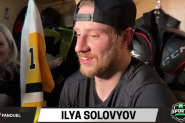 Defenseman Ilya Solovyov on finding out he was traded from Colorado Avalanche to Penguins