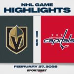 NHL Highlights | Golden Knights vs. Capitals - February 27, 2026
