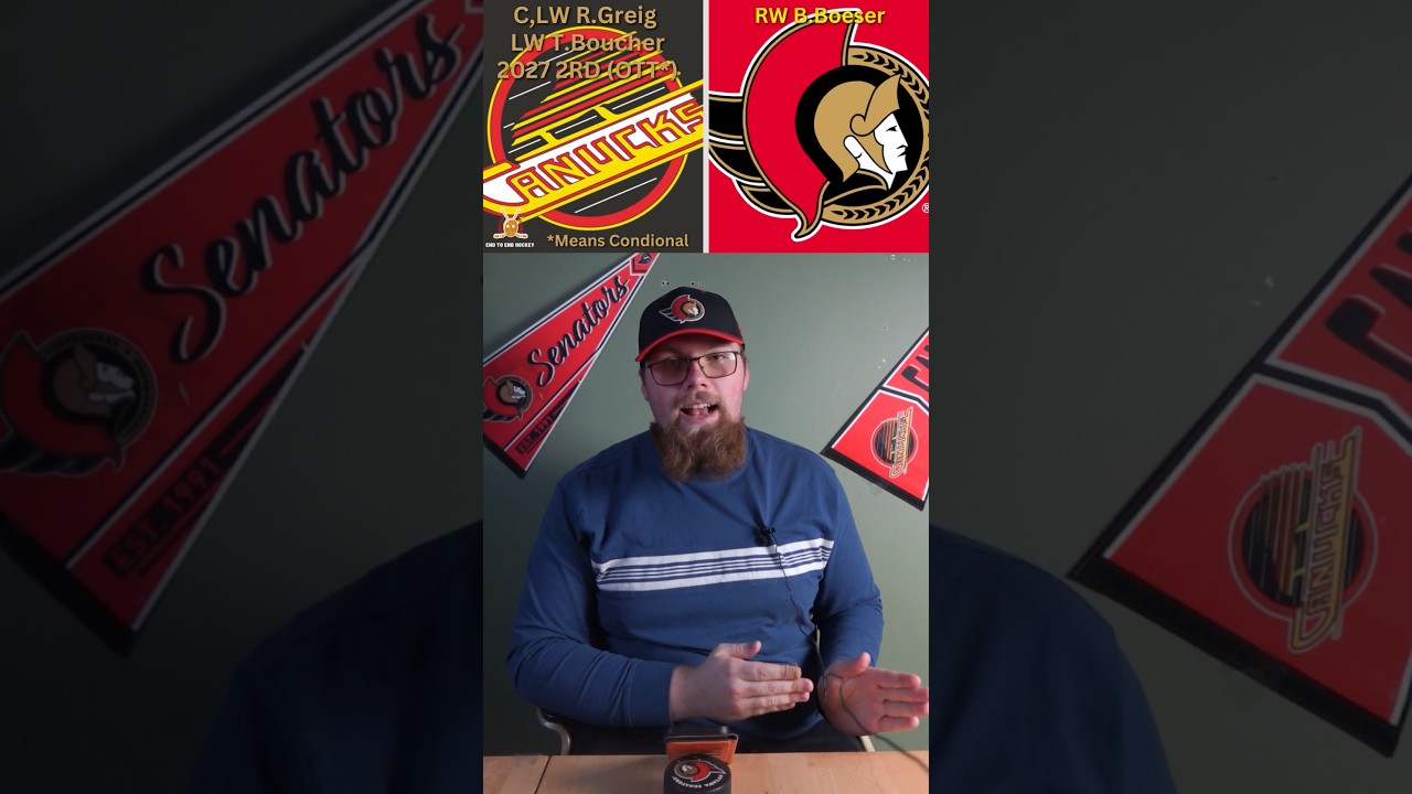 Massive Mock Trade: SEN’s get Boeser, Canucks get 2 piece and Greig. #Canucks #Senators #nhlshorts